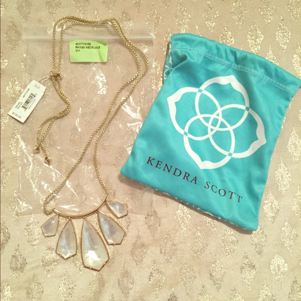 Kendra Scott White Ivory Rhyan Necklace